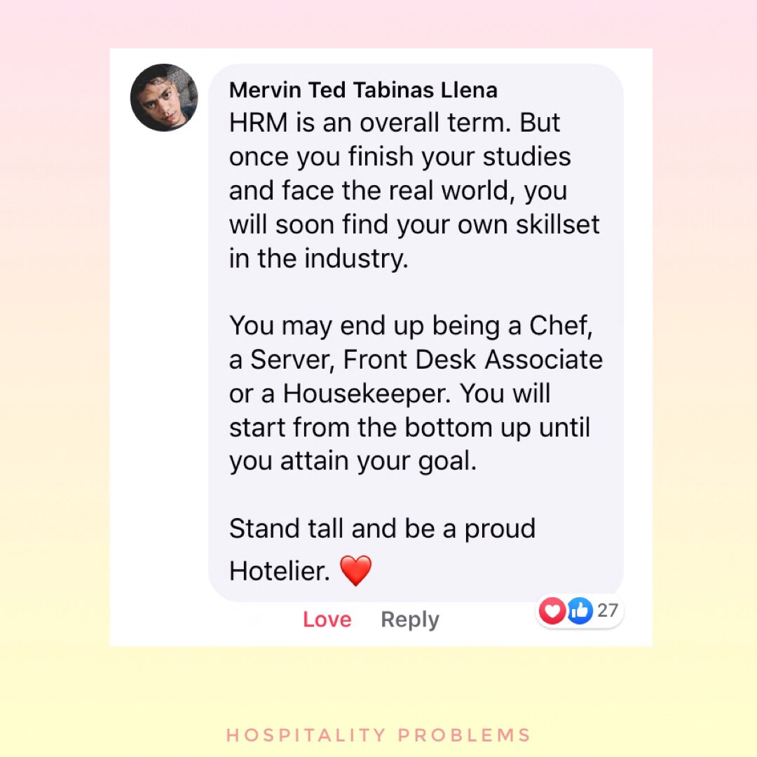 Hospitality_PH's tweet photo. Be proud. RT to inspire ✨
#HRMProblems #Hotel #Restaurant #Hospitality https://t.co/mZM7vayuTf