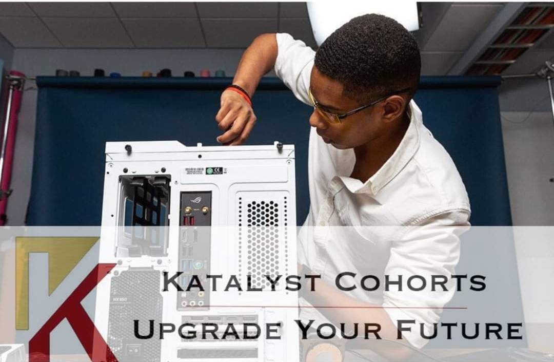 Katalyst Student in class preparing for a future in the IT Industry...
If you want to UPGRADE YOUR FUTURE... Call Katalyst Cohort now!
1-833-426-4678 or visit katalystcohort.com/training
#Krimsongroup,#training,#school,#informationtechnology,#jobs, #careers