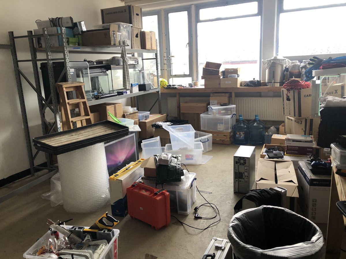 GreenLabOrg's tweet photo. it looks chaotic but we know where everything belongs, as we pack down our four labs ready for a move #greenlab #closedloop #sustainable #urbanag #materialfutures #biogrowlab #growlab @3Spaceorg @FabFndn https://t.co/sKicry7VoC