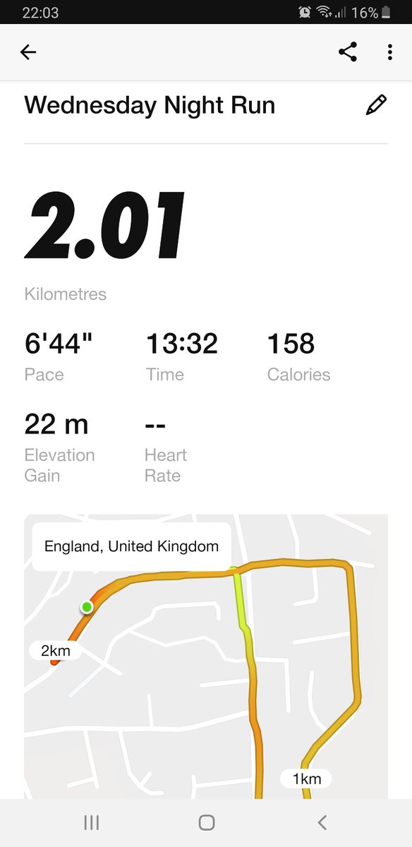 richwilkes's tweet photo. Probably the 2nd road run I've ever done in my life. Embarassing really but I'll share it. A lot to work on and maybe I should stay away from fish and chips for tea 😩😩 #needtogetbacktothegym https://t.co/n67EbNiGtD