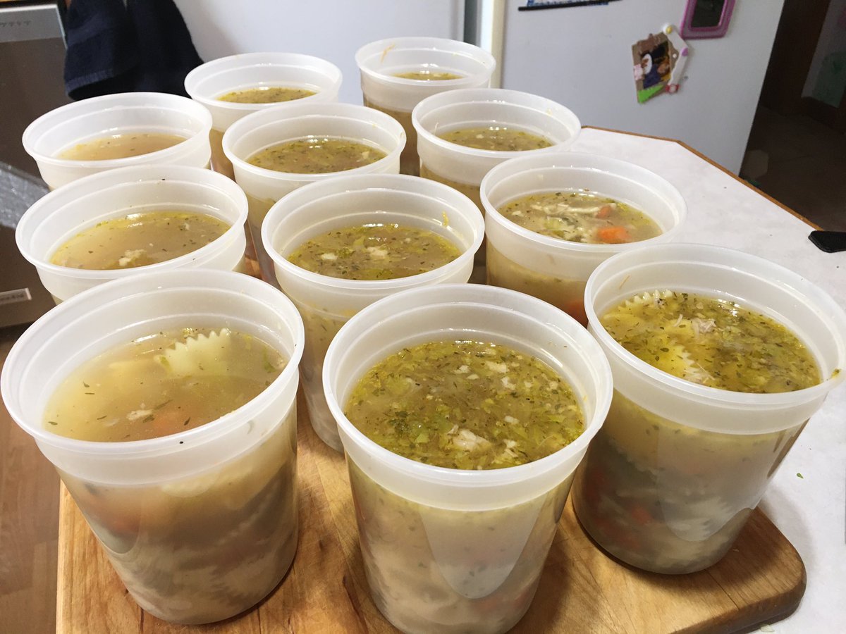 Jax_macky's tweet photo. Oops, I did it again...
How’s 11 quarts of Chicken Bowtie Noodle Soup sound sound on this nice spring day?
https://t.co/W4Tgfkz3kR
#JaxSnax #soup #chickennoodlesoup #quartofsoup https://t.co/XZDO8a9iXu