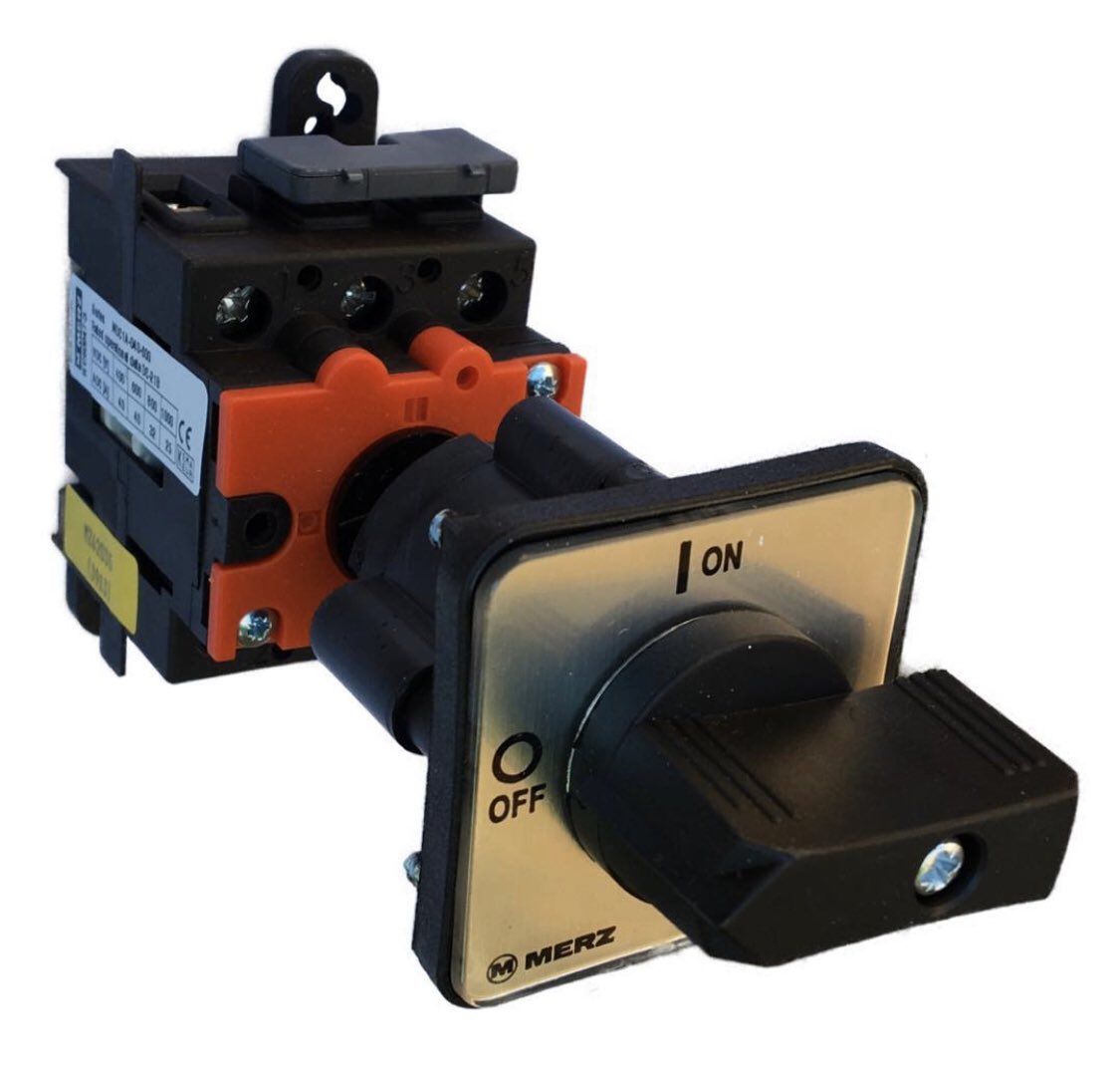 merz_switchgear's tweet image. MERZ DC switch series MDC1A, 25 A/1000 VDC, this bottom mounting version is suitable to be installed in a cabinet with door coupling and interlock. #merz #dcswitch #mdc1a #premium #switchtoquality #switchgear #schaltgeräte #DC #Solar