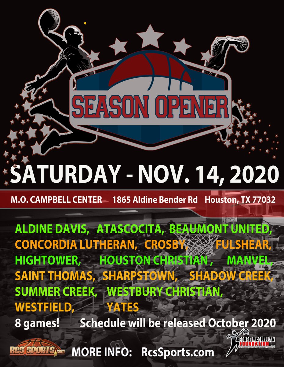 Attn Greater Houston!   The field of teams have been released for #SeasonOpener2020 .   This may be our best collection of teams, ever.  What matchups would you guys like to see (and why)? <a href="/djones8301/">Doug Jones</a>