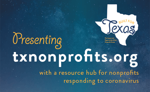 onestarfdn's tweet photo. As we face uncertain times ahead, it's more important than ever to understand the critical role #Texasnonprofits play in building a resilient and thriving society. Check out our new site at https://t.co/QSEVH0FKAk for tools and insights, plus a #coronavirus response resource hub! https://t.co/dc64q18O6J