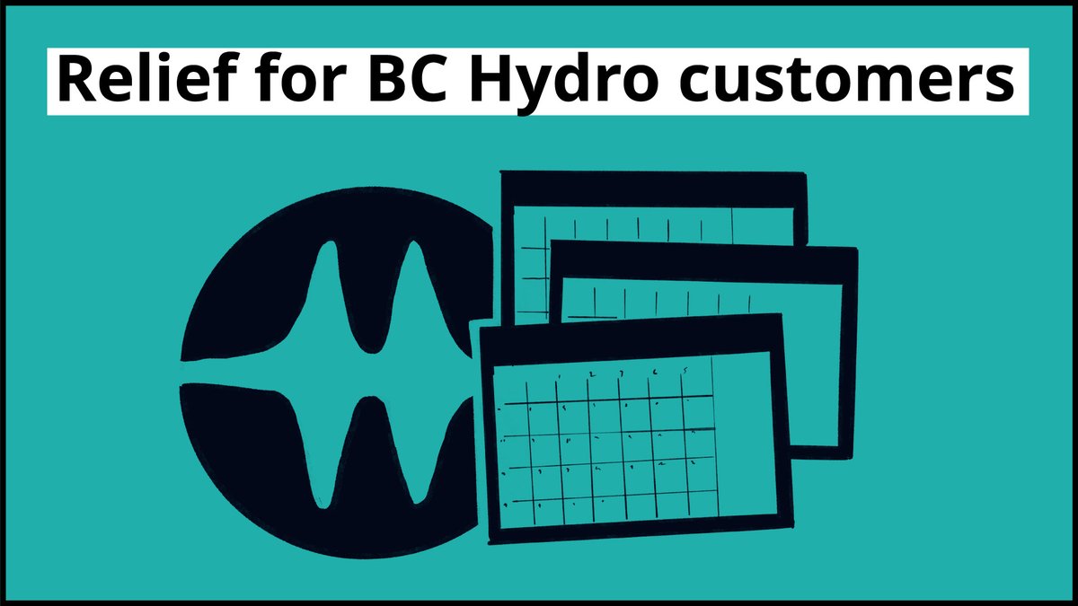 BC Hydro will be offering new, targeted bill relief to provide immediate help to people, small businesses ­and industries most impacted by the COVID-19 pandemic. Learn more: news.gov.bc.ca/21931 #COVIDBC