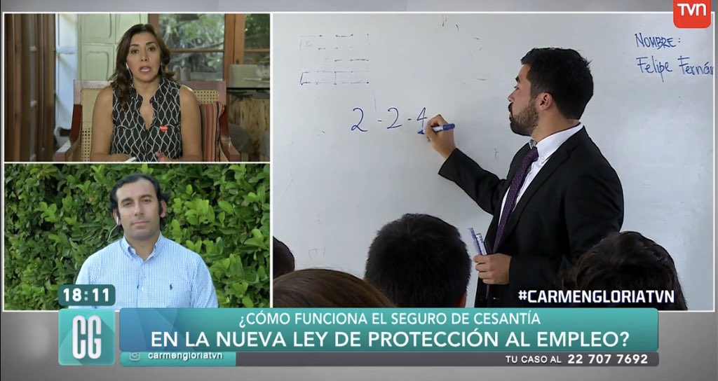 SubsecTrabajo's tweet photo. AHORA| Subsecretario @fdoarab aclara todas la dudas de la Ley de #ProtecciónDelEmpleo en #CarmenGloriaTVN. La iniciativa fue promulgada hoy por el Presidente @sebastianpinera y busca proteger los empleos y remuneraciones de los trabajadores 👉🏻 https://t.co/6osr1658pV https://t.co/1uEuRy4RVw