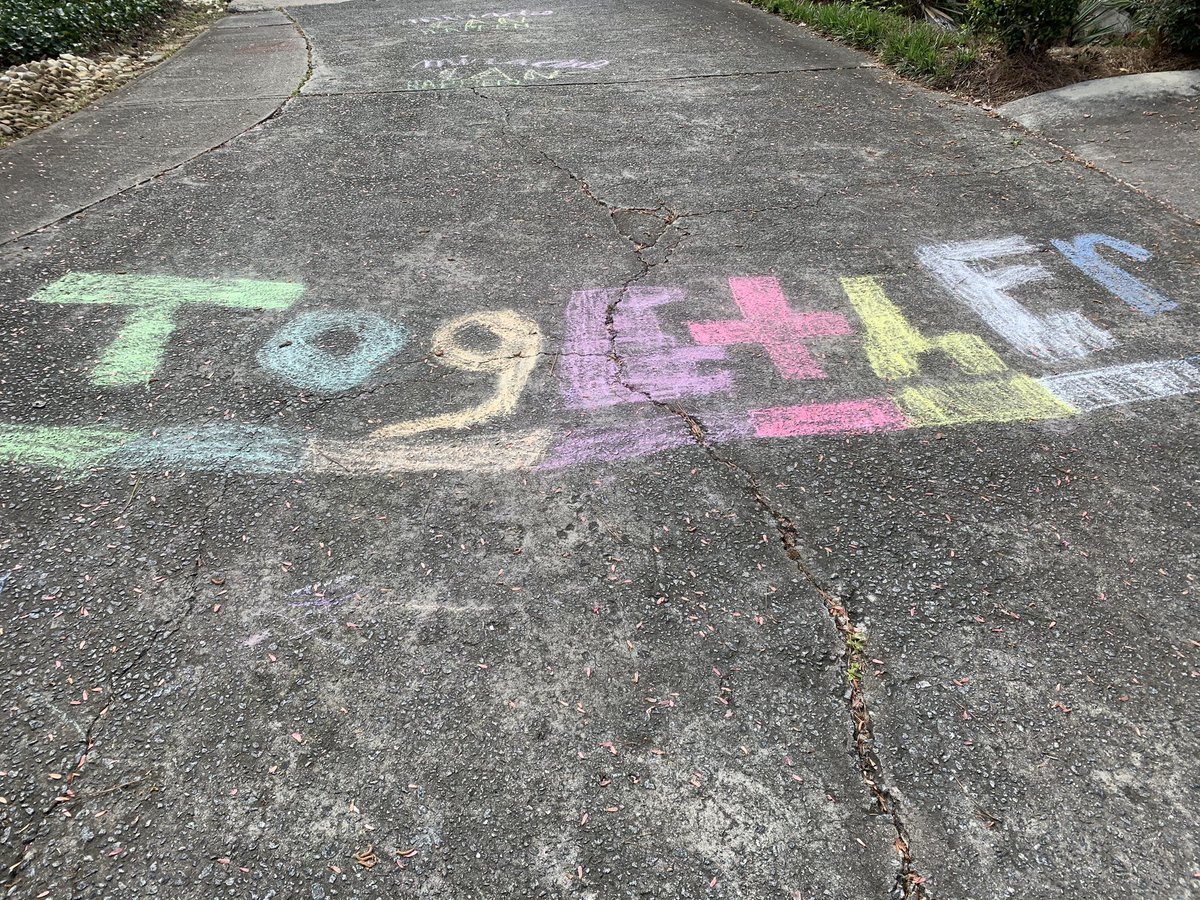 CounselorLS's tweet photo. Working together. Lean on each other. #chalkforward https://t.co/7kXjamMAl0