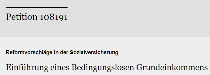 PerlebachStefan's tweet photo. Du fändest es gut wenn das bedingungslose #Grundeinkommen in Deutschland eingeführt wird? 

Dann melde Dich hier an und unterzeichne:

Der Link führt zum Petitionsausschuss des Deutschen Bundestages. 50.000 Unterschriften werden gebraucht. 

https://t.co/dmVouRziAW https://t.co/GiT4aISTlb
