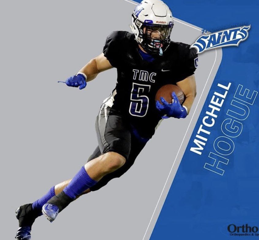 Men’s Saints Award goes to— Mitchell Hogue!! Mitchell achieved an academic All-American for the 2019-2020 season!!