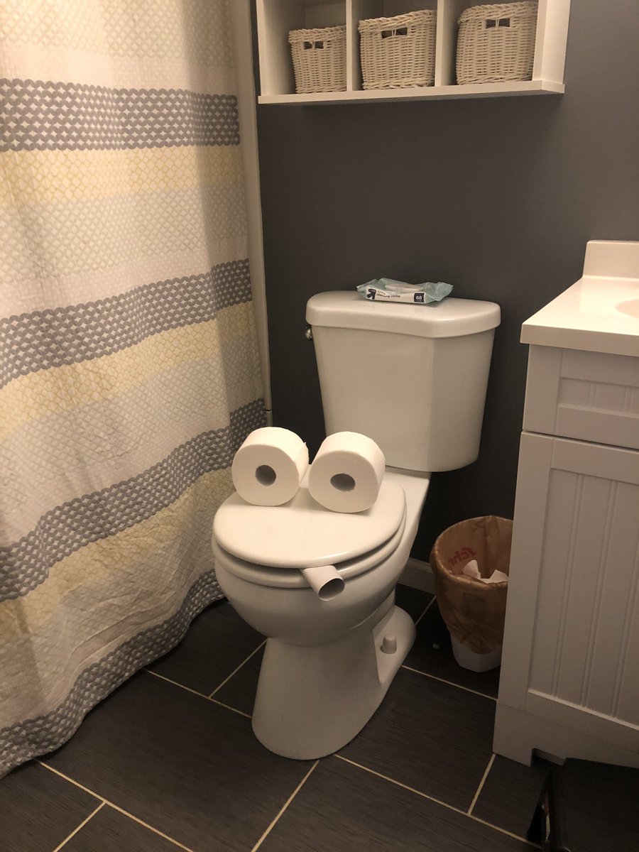 Counselor_SMS's tweet image. Some #AprilFoolsFun I just pranked the family with!! 🤣 “Hurry, the toilet is smoking!” and “Oh my gosh, there’s water coming out of the bathroom!”