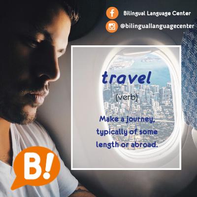 bilinguallc's tweet photo. El significado del verbo "Travel" en español es: viajar.
Aprender otro idioma como el inglés te permitirá conectar, crear amistades, hacer negocios y más con gente de otros países, al momento de viajar. https://t.co/JBWvwpXK0b