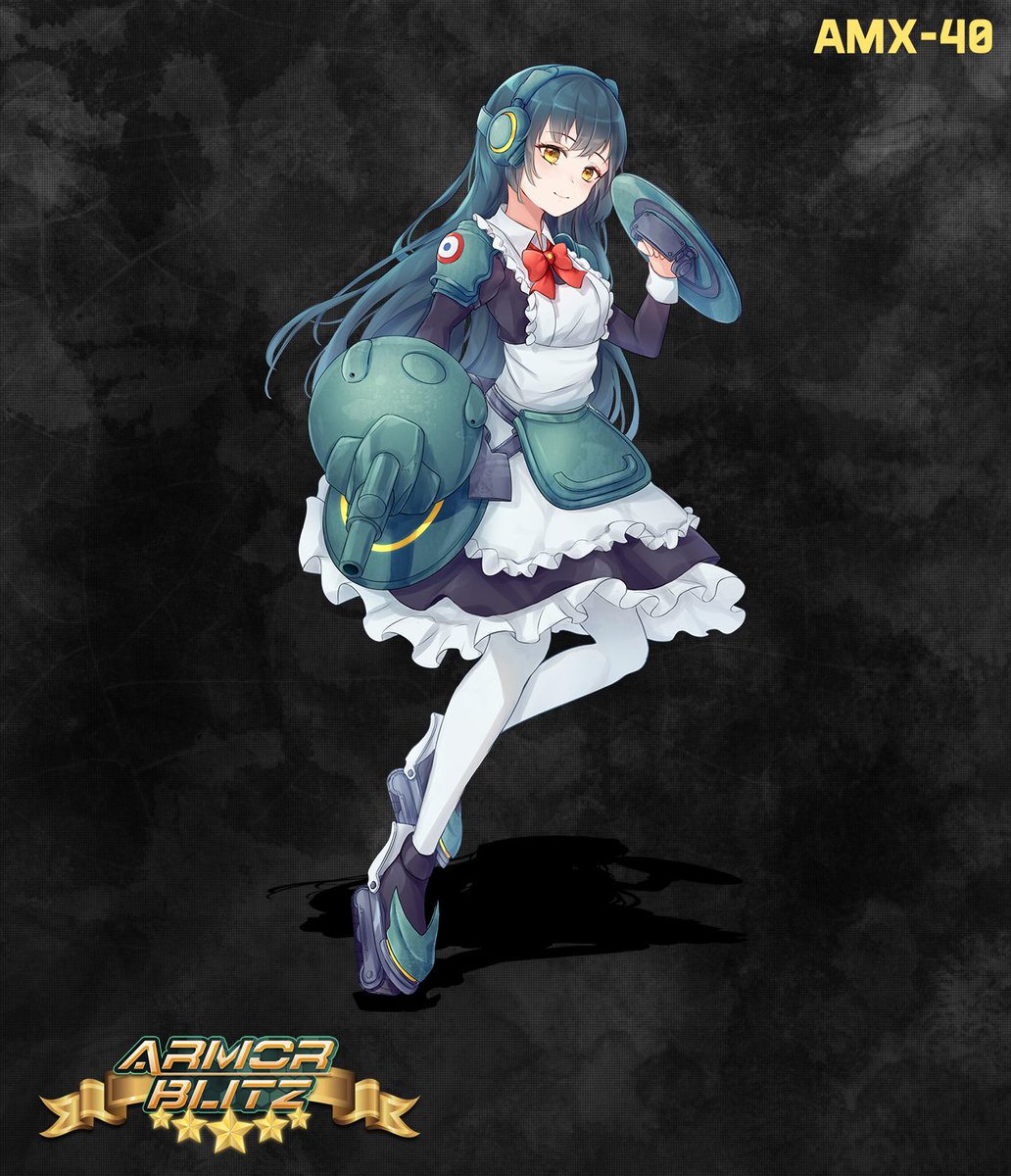 ArmorBlitz's tweet photo. Say hi to Cana, the AMX-40 light tank and her new enhanced version art! Illustrated by @llullabye https://t.co/Le3kKUyycI