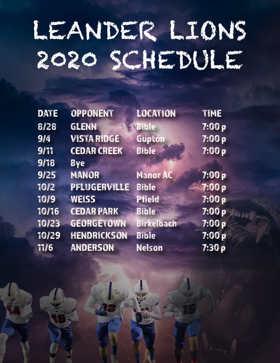 Enough of this doom and gloom....let's get hyped!!! Whose excited when you see this pic? 
<a href="/LLionsFootball/">Leander Lions FB</a> @LeanderLionsFB @LHS_principal20
  #AGNB #OnePrideOneLove #NeverAgain