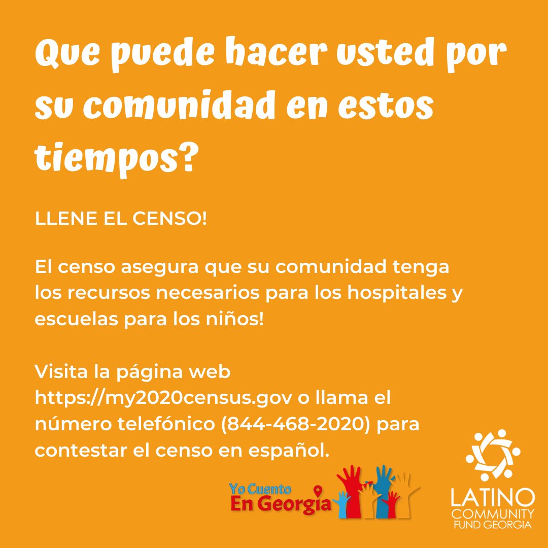 GSU_LASA's tweet photo. Happy Census Day! 
Make sure that you participate in the 2020 census to ensure that the proper resources &amp; services are allocated to our communities! #CensusDay https://t.co/A8WbNJhi0j