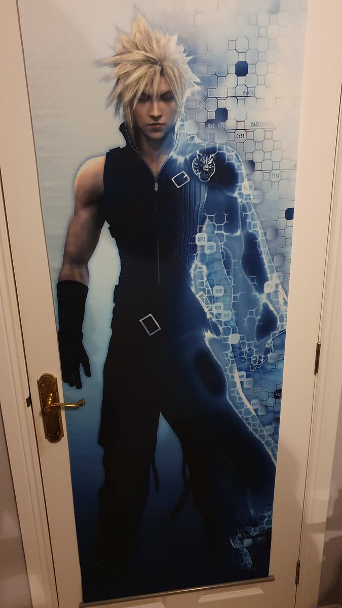 JHAnimeGamer's tweet photo. Look what have here #FinalFantasycloud ave him few years chillin on my door. Hoping get my #FFVIIRemake collectors edition in post. Peace😔 https://t.co/8zpWXDLRa9