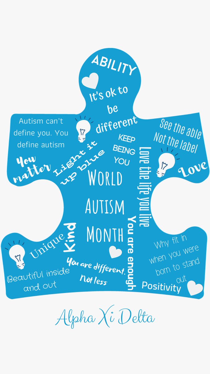Today started World Autism Month and we are so excited!! We can’t wait to share our love for our philanthropy with all of you!! Make sure to wear your blue tomorrow to show your support!! #WorldAutismMonth #alphaxidelta