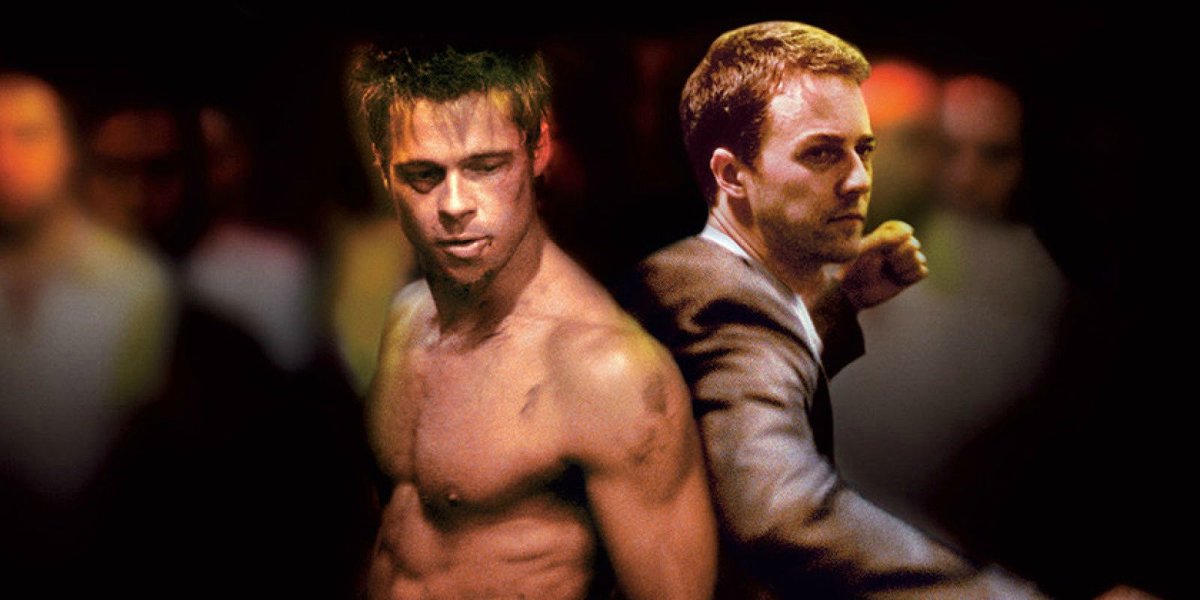  #Fightclub (1999) a wild ride...it's really well crafted and enjoyable, disturbing and brutal. It gets better every time i rewatch it. The performances are phenomenalBut remember The first rule of Fight Club is: You do not talk about Fight Club.