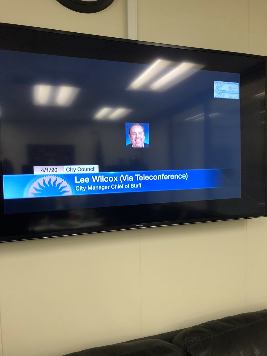 leecwilcox's tweet photo. @sjpdchief - thanks for the support virtually presenting to Council today on COVID-19. https://t.co/TbJ1IHypfd