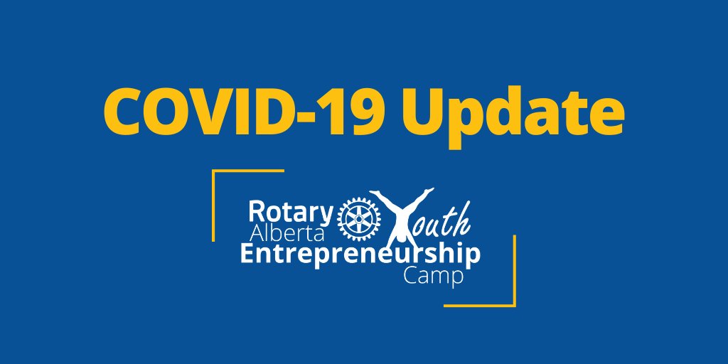 RotaryAYEC's tweet photo. All of us at RAYEC hope you are doing well in these uncertain times.​ 

As of April 1, this is what we know:​

*We will continue to take applications - Deadline May 31

*June 15 – All Campers and Youth Leaders are notified of acceptance (or wait list) for RAYEC in August. (1/4) https://t.co/GFmHEG7zZI