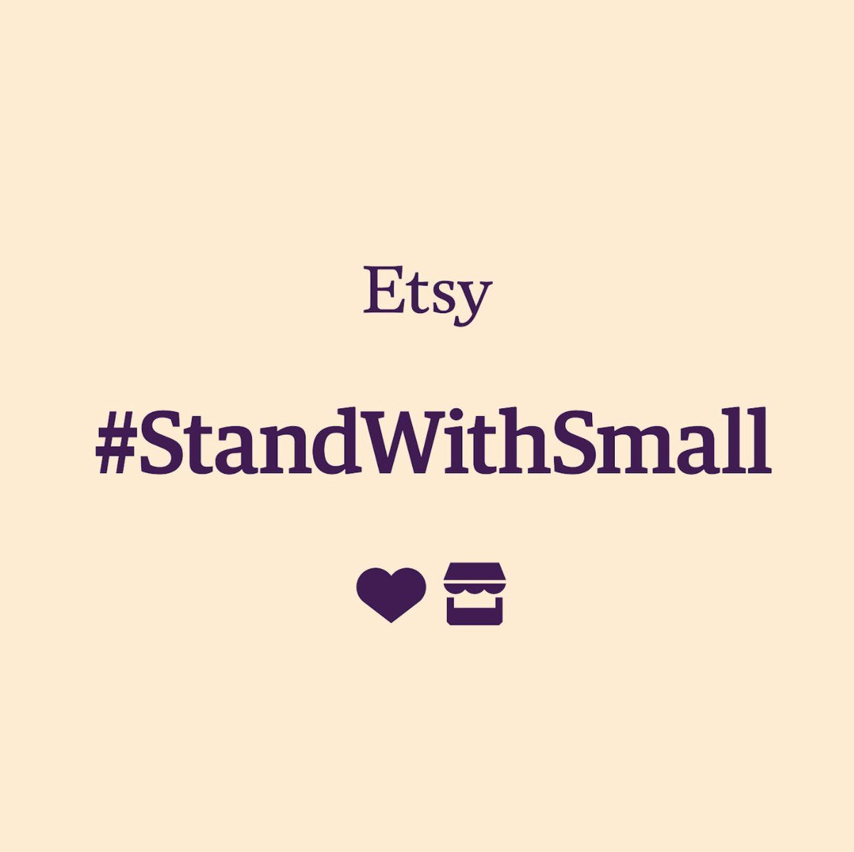 Small business owners like me need your support now more than ever. Shop from your favorite sellers on Etsy and repost this image on your channels to show that you #StandWithSmall etsy.me/2xJukK0 #StandWithSmall #etsy