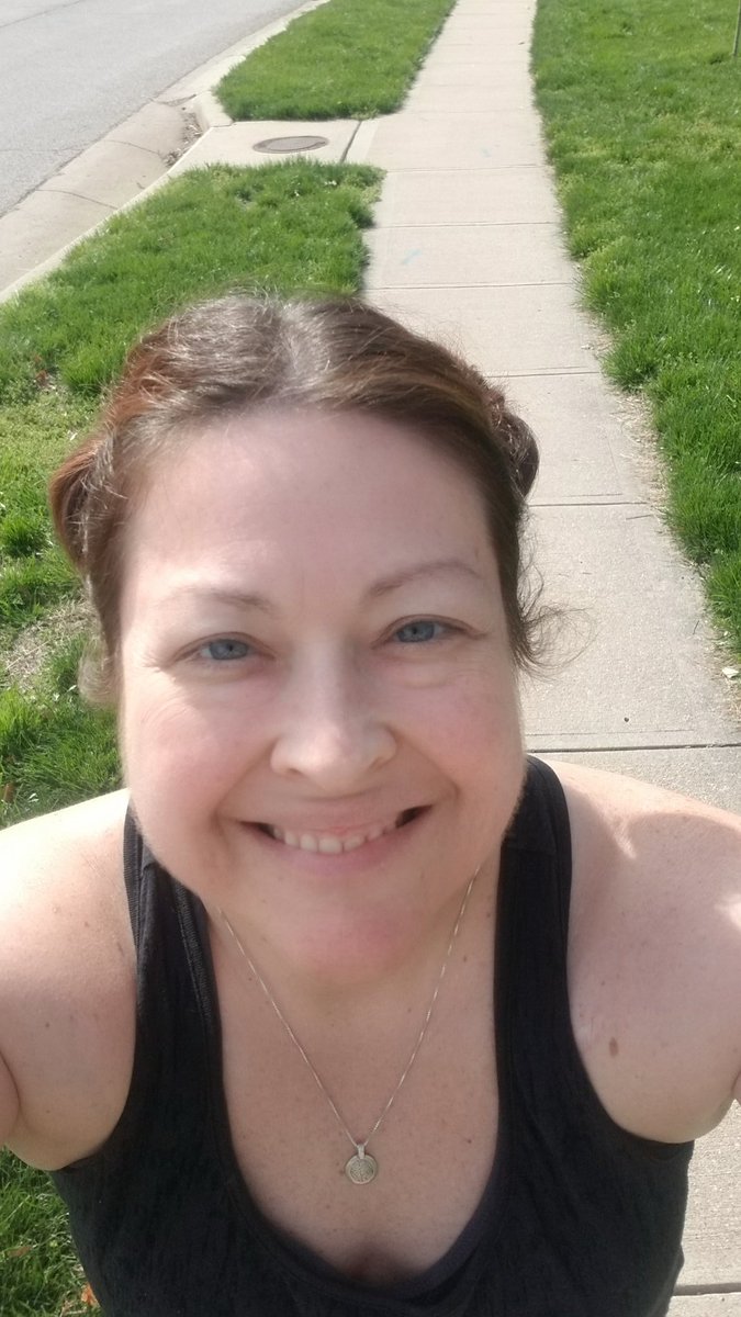 BeckyDollins's tweet photo. Just crushed my workout.  I walked .63 miles, ran 1.5 miles, and walked the last .45miles.  Check out that time too!  Way better than my first run!  I cannot remember the last time I ran a full mile and a half all at once! ❤👟 #BeastModeBionicBeck #runBeckyrun @NKCS_Wellness https://t.co/Q8Y0gMHszo