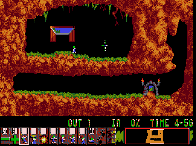 ENOUGH EDUCATION! Let's control the fate of some weird funky green-haired creatures who just want to walk off cliffs in peace, but no, you gotta save 'em: Lemmings! https://archive.org/details/lemmings_original_ms-dos_201705