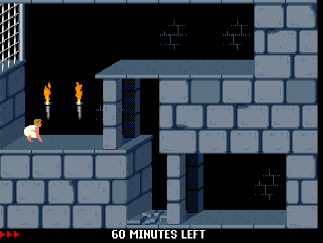 It's time to escape the dungeons and rescue the princess in the originally cinematic platformer, Prince of Persia: https://archive.org/details/msdos_Prince_of_Persia_1990