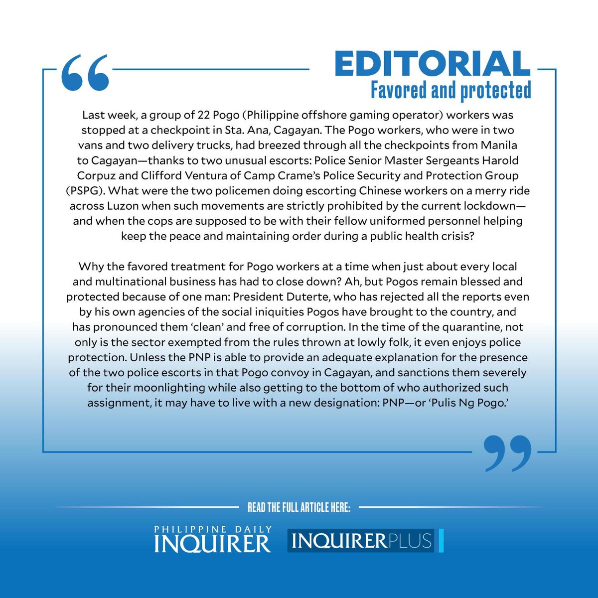 Today's Inquirer Editorial (April 2, 2020).

READ: opinion.inquirer.net