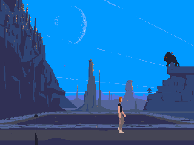 Speaking of Cinematic Platformers, they really don't get better than Out of The World, aka Another World: https://archive.org/details/msdos_Out_of_This_World_1991
