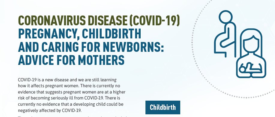 CIHR_IHDCYH's tweet photo. Check out “Pregnancy, childbirth and caring for newborns: Advice for mothers (#COVID19)” from the Public Health Agency of Canada @GovCanHealth More info: https://t.co/wdFU5Qm1C6 https://t.co/GitkdQrOit