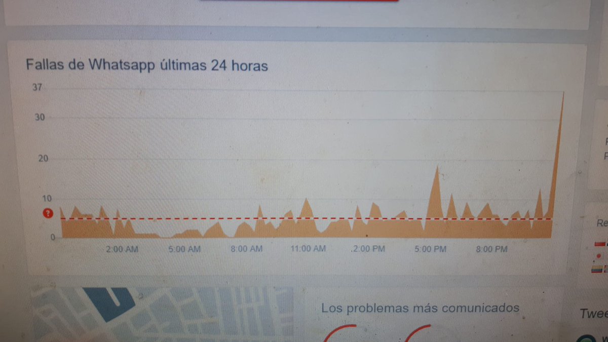 Nostra_TV's tweet photo. #Washapp ha registrado fallos
ante un posible apagón #DontPanic https://t.co/y5dZ9O5PHG