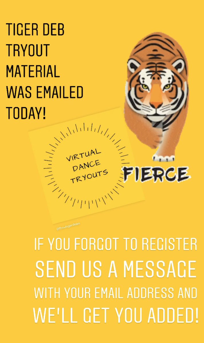 Did you register for virtual tryouts?