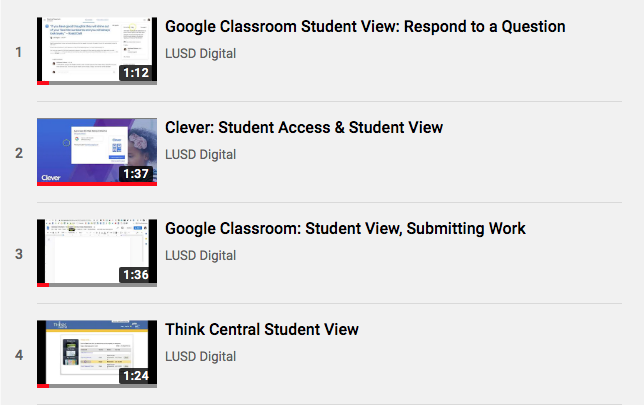 LUSDDigital's tweet photo. Per the request of several of our @LynwoodSchools educators, we've added a few more Student View videos to our Youtube Channel (#LUSDDigitalCoaches) Access the playlist: https://t.co/dtmf4kHytf #lifeofacoach #WeareLUSDDigital #LUSDTechTips #remotelearning #LearnFromHome https://t.co/9I7IEh8Fqj