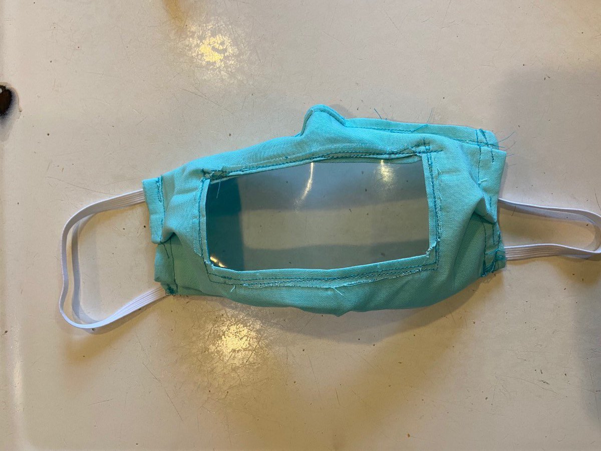 GiftedTawk's tweet photo. Ashley Lawrence, a college senior from Versailles put her stir-craziness to good use designing face masks for the deaf and hard of hearing. #BetterTogether https://t.co/cJqQHNNxPo