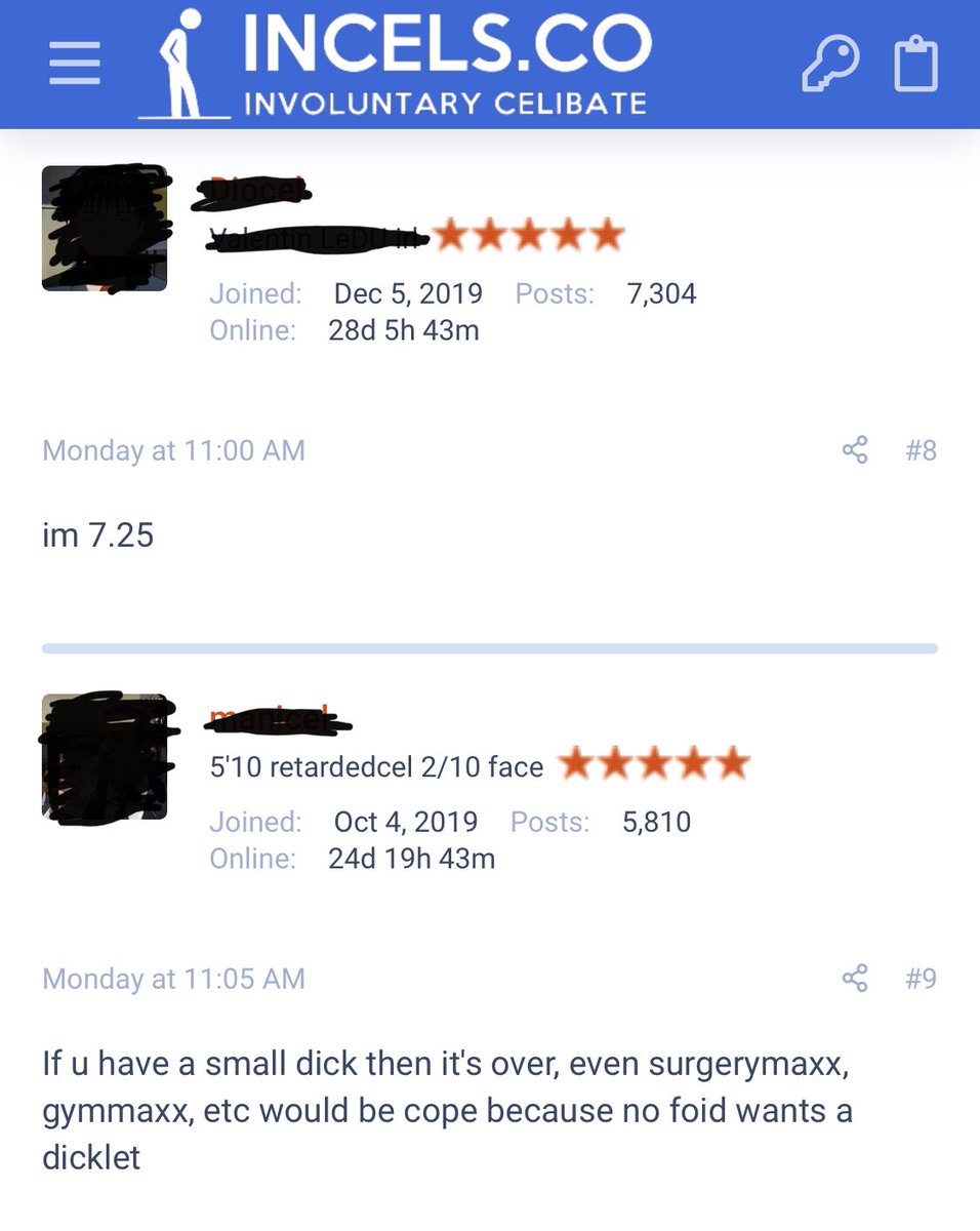 Response 4 & 5I really don’t see how announcing your size is relevant to the questions asked. “Surgerymaxx, gymmaxx, cope, foid, dicklet”Their overwhelming desire to speak nonsense directly contributes to their lack of partnership  #incelglossary