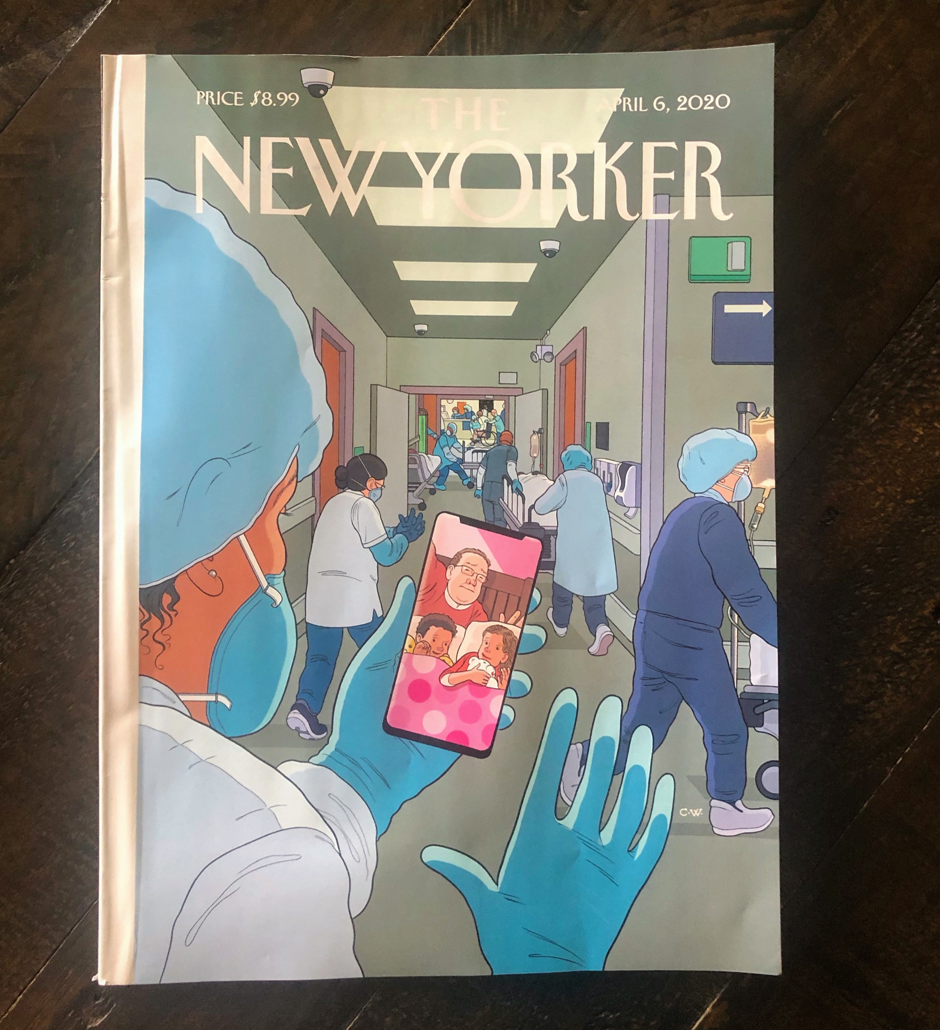新元良一 今週のニューヨーカー誌の表紙イラスト 同誌の表紙にクリス ウェア の絵が登場するのは久しぶりでは いま市内の病院の様子は 日本でも報道されていると思います 病院スタッフももちろん我々と同じ人間 早くそれぞれの