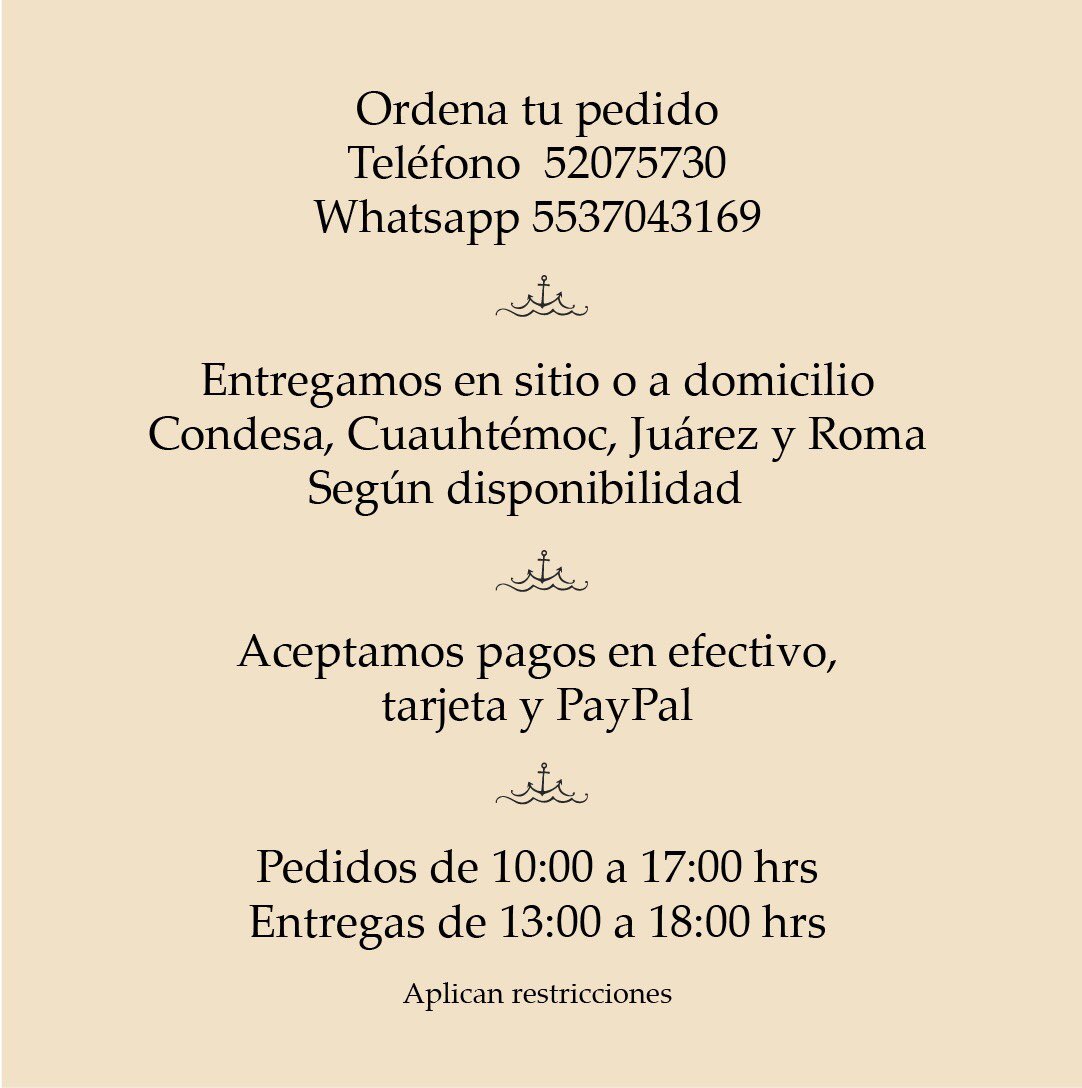 En estos momentos difíciles necesitamos de ti.
Llámanos y ordena nuestro menú espacial para llevar. 

📲55 52075730 
WhatsApp 5537043169
Estamos dando seguimineto a los protocolos de sanidad establecidos.
#DeMarAMar
#SalvemosRestaurantes 
#ConsumeLocalMX 
#Quédateencasa