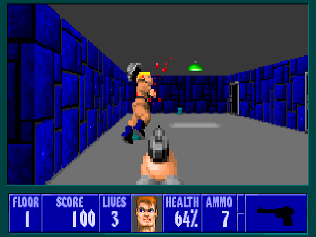 It's sometimes hard to remember that there was once a time when there weren't (many) first person shooters, and digital nazis were going sorely undershot. But then, Wolfenstein 3D changed the world forever. https://archive.org/details/msdos_Wolfenstein_3D_1992
