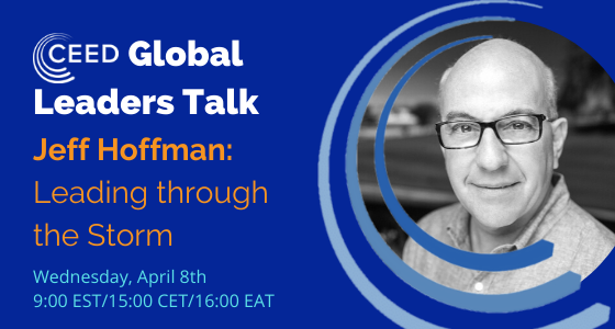 CEEDGlobal's tweet photo. The first speaker in our Global Leaders Talk Series will be Jeff Hoffman. Jeff will share his views on what #COVID19 means for entrepreneurs.

Join us April 8 @ 9:00 EST, space is limited, and you will need to register here in advance in order to attend:

https://t.co/sDLBhexgvF https://t.co/BtMNBbwqv4