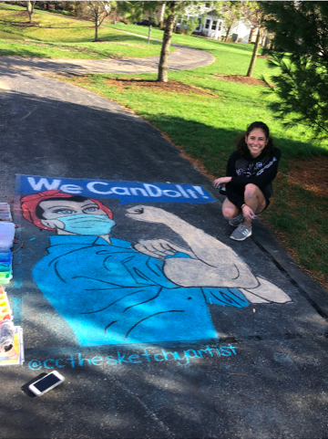 DublinOhio's tweet photo. Not only does Dublin have great residents, we also have great artists. Here is a strong message from a student that we can all appreciate during times like this. #WeCanDoIt 💪 #DublinCares https://t.co/Ey3jQ5Kr6N