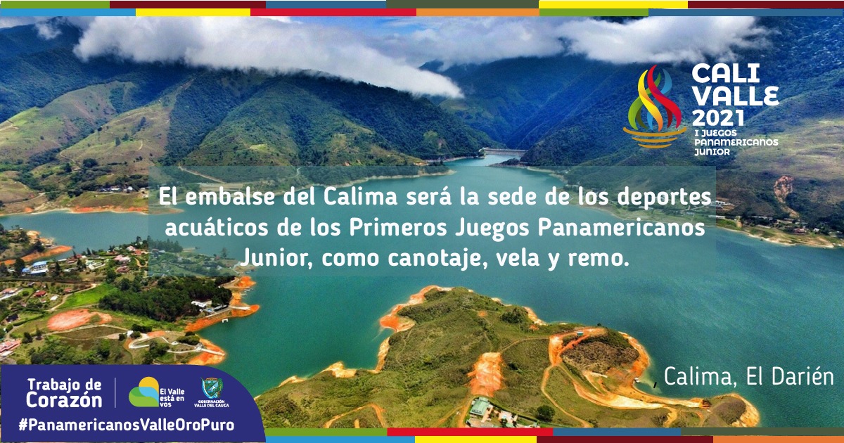 En el municipio de Calima El Darién se encuentra el majestuoso Lago Calima, un homenaje del Pacífico y el Valle del Cauca a la naturaleza y el agua, en el que se podrán ver los deportes acuáticos de los Primeros Juegos Panamericanos Junior. #PanamericanosValleOroPuro