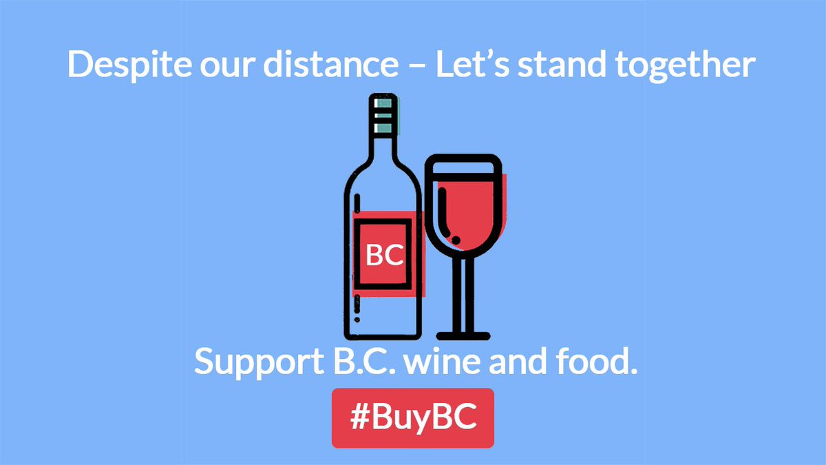 April is #BCWineMonth. Let’s support our wine producers across BC and buy local products.🍷#BuyBC