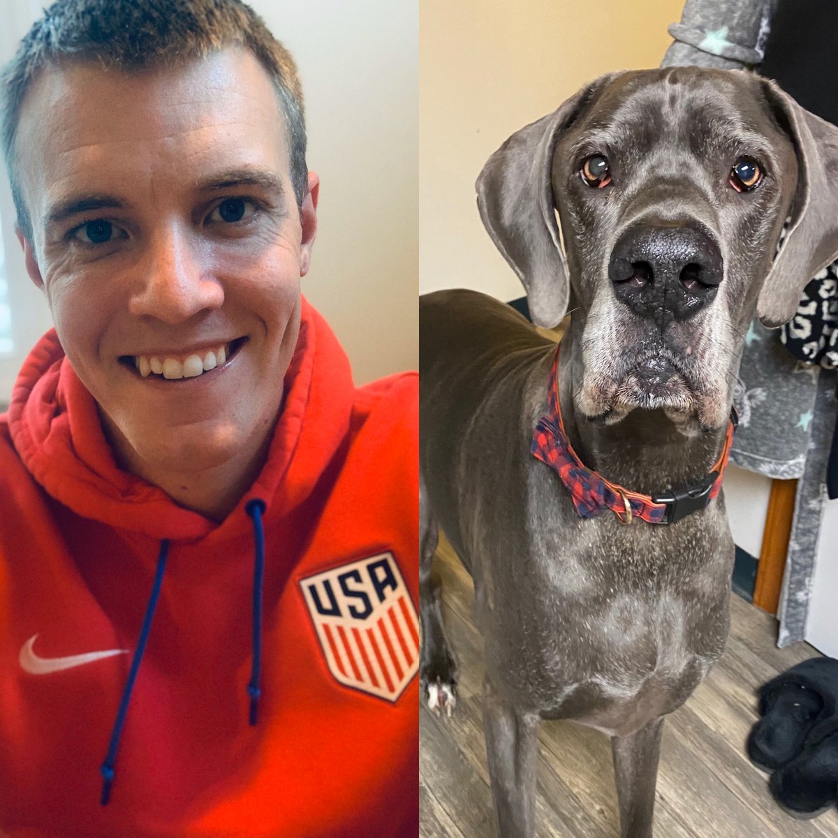 PEteachJaggers's tweet photo. Rocking my #RedForEd today and since I do not have any pets, I decided to share a picture of my nephew Willis! Check out his #RedForEd bow tie too. #DDMSVirtualSpiritWeek https://t.co/gPeNIGTCD6