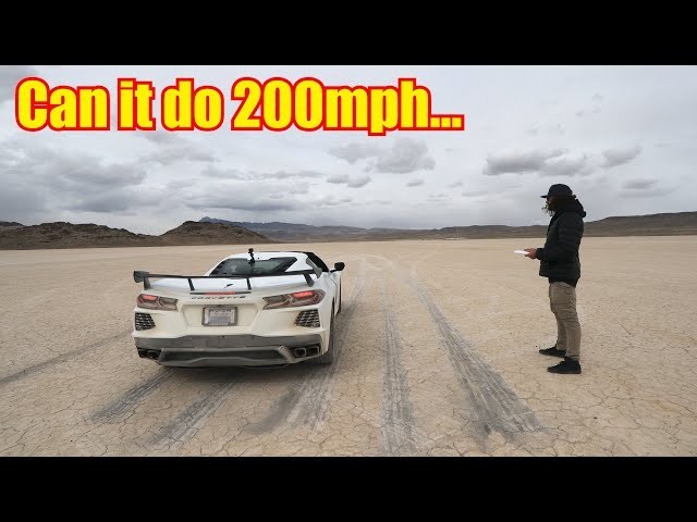 Watch This 2020 Corvette Stretch Its Legs to 173 MPH on a Dry Lake Bed vettetube.com/c8-mid-engine-…