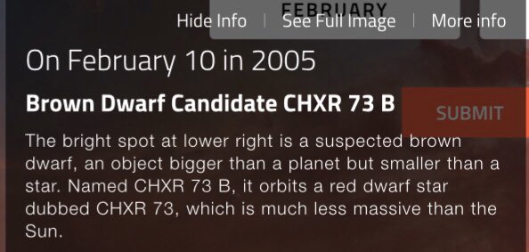 kimlip — brown dwarf candidate CHXR 73 B