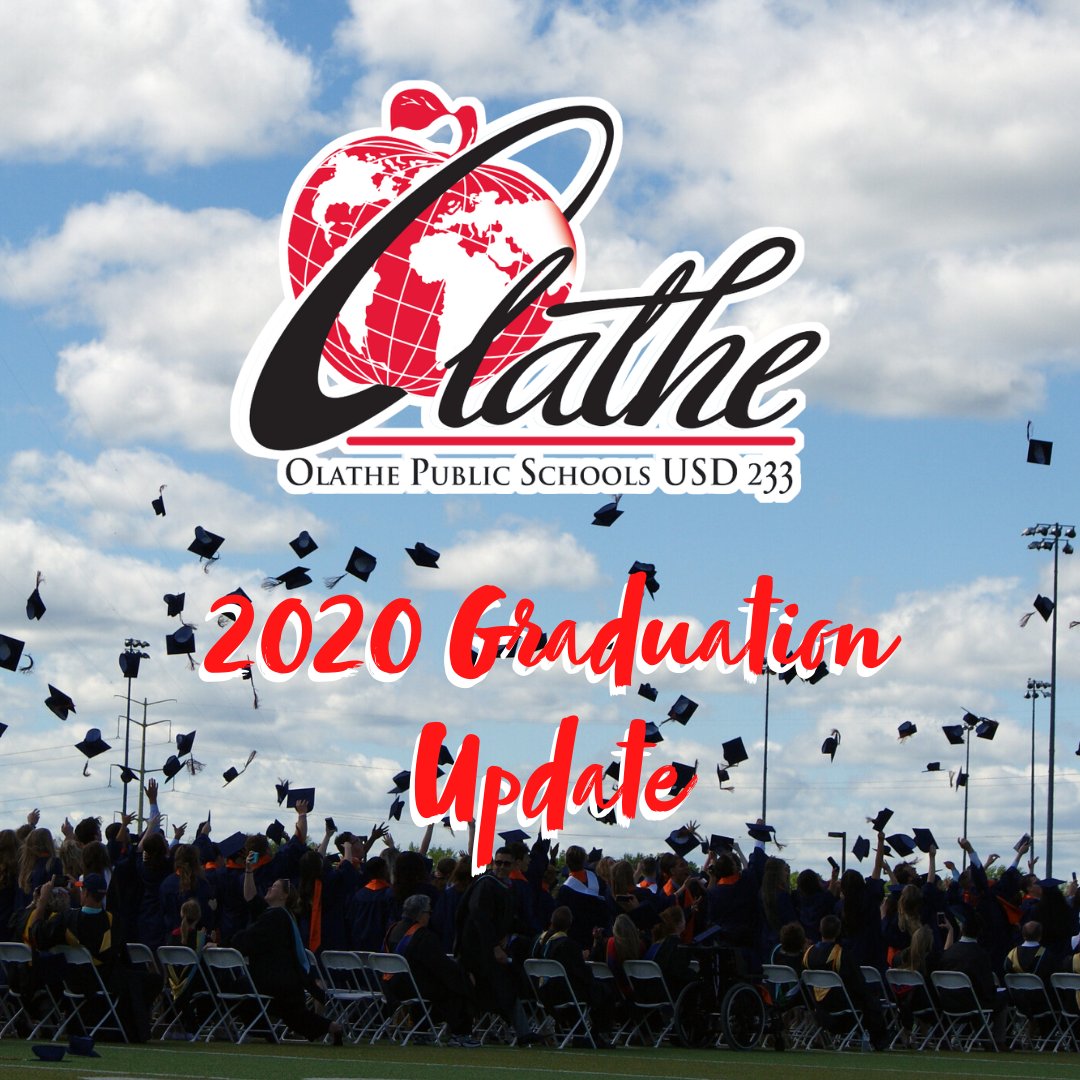 Are you ready for some good news? Graduation for the Class of 2020 is set for late July. To review the schedule, visit: bit.ly/39GTpCF.

#MyOlatheSchools x #OlatheMade