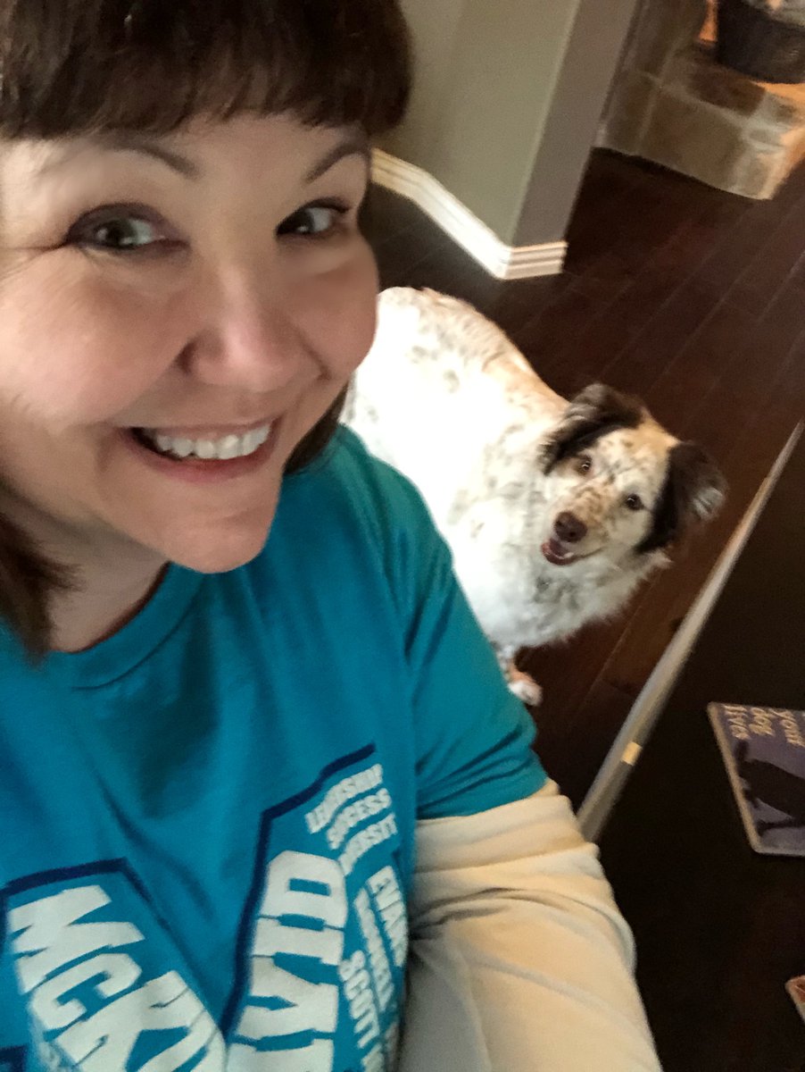 MHS__Counselors's tweet photo. Celebrating Wicor Wednesday with my new co-worker. Miss you, Lions! https://t.co/WzLEN1wlfZ