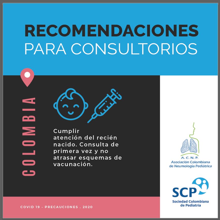 SCPNacional's tweet photo. Recomendaciones para la consulta externa en tiempos de Coronavirus, por @ACNeumoPed y @SocPediatria 

#Coronavirus #COVID19 #Pediatras #Neumólogos #Pediatría #Neumología #ConsultaExterna #Colombia https://t.co/2tkKRaKsY1