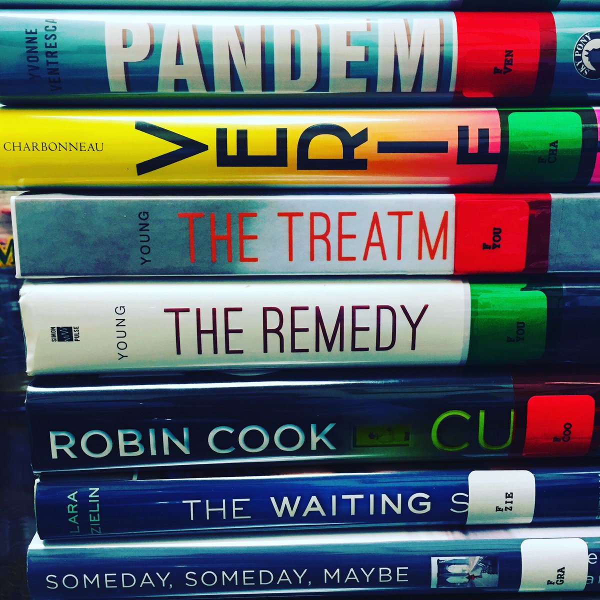 Book spine poetry for #NationalPoetryMonth #StayHomeSaveLives and read!