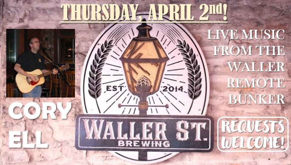 Hey folks - live music event tomorrow (Thursday 2nd), 7 pm. In conjunction with Waller Street Brewing (wallerst.ca). Open to all. Drop on by, sip some brew, make a request, and join the conversation! #CoryEllMusic #WallerStBrewing

facebook.com/CoryEllMusic/p…